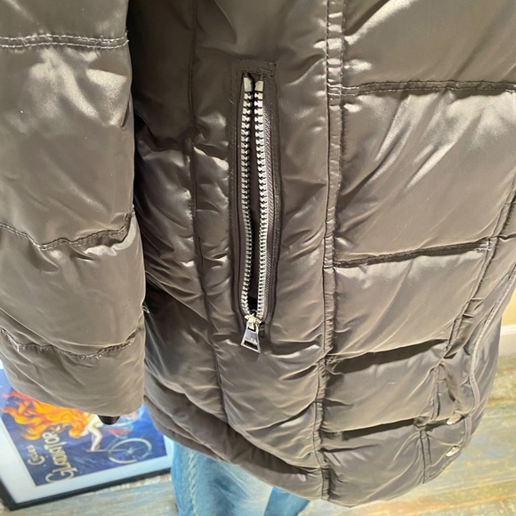 Karl Lagerfield Down Coat with Faux Fur - Picture 2 of 9